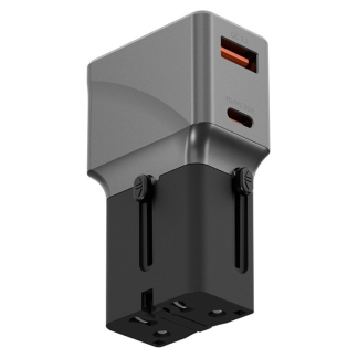 Зарядное устройство EnergEA Travelworld Adapter 25, 1USB-C/1USB-A, 25W